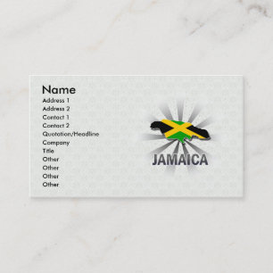 Tarjeta De Visita Mapa 2,0 de la bandera de Jamaica