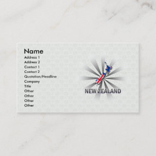 Tarjeta De Visita Mapa 2,0 de la bandera de Nueva Zelanda