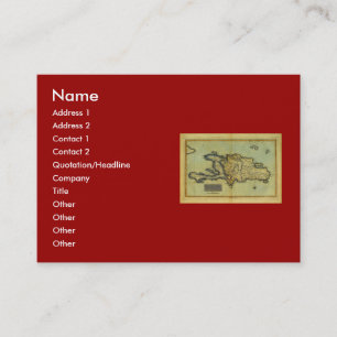 Tarjeta De Visita Mapa anticuario de la obra clásica 1823 de La