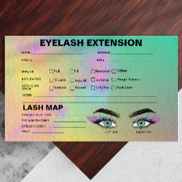 Tarjeta De Visita Mapa de cliente de barra de colorido abstracto