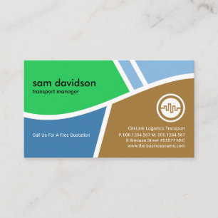 Tarjeta De Visita Mapa de ruta de la topografía simple Transporte l