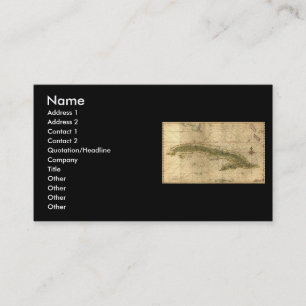 Tarjeta De Visita Mapa histórico 1639 de Cuba de Joan Vinckeboons