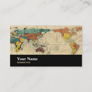 Tarjeta De Visita Mapa mundial de geólogos cartógrafos