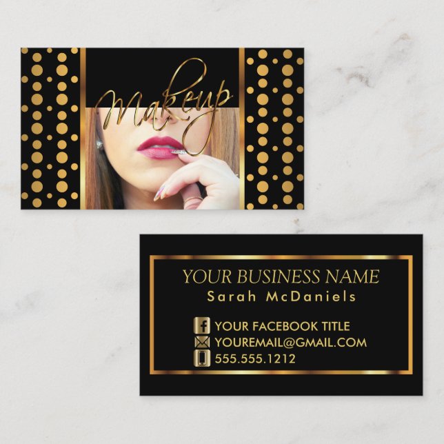 Tarjeta De Visita Maquillador (Anverso / Reverso)