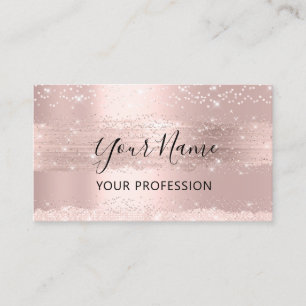 Tarjeta De Visita Maquillaje Artista Organizador de eventos Confetti