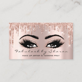 Tarjeta De Visita maquillaje artista y bronceado rezar gotas rojas