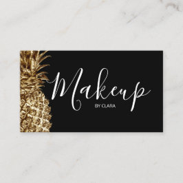 Tarjeta De Visita Maquillaje bonito elegante elegante de la piña del