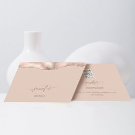 Tarjeta De Visita Maquillaje Código QR Polvo Rubor Skinny