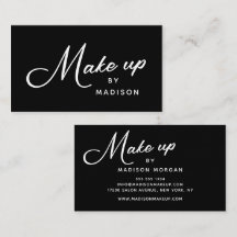Maquillaje con guión retro en blanco y negro