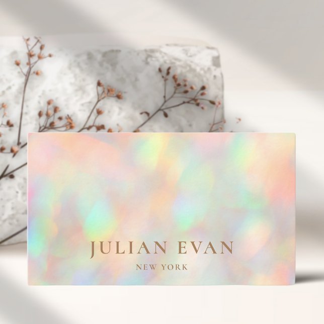 Tarjeta De Visita maquillaje de belleza holográfico purpurina (Subido por el creador)