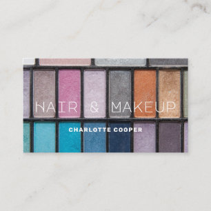 Tarjeta De Visita Maquillaje De Cabello De Sombra De Ojos