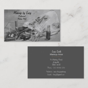 Tarjeta De Visita maquillaje de diseño artístico retro maquillaje 