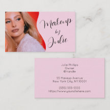 Maquillaje de foto con escritura negra y rosa clar