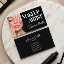 Maquillaje de foto con guión en blanco y negro