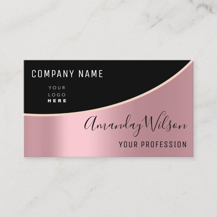 Tarjeta De Visita Maquillaje elegante profesional moderno con logoti | Tarjeta De Visita Maquillaje elegante profesional moderno con logoti |