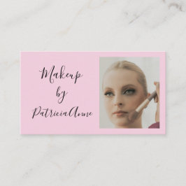 Tarjeta De Visita Maquillaje fotográfico con elegante escritura en r