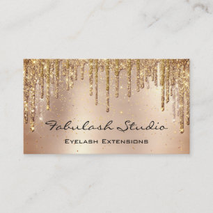 Tarjeta De Visita Maquillaje Lazas de Ojo Purpurina Drin Chispa de O