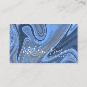 Tarjeta De Visita Maquillaje Líquido Abstracto Diseñador Artista de 