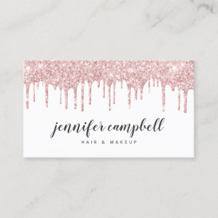 Tarjeta De Visita maquillaje pelo elegante glamour rubor de purpurin