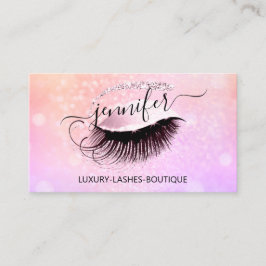 Tarjeta De Visita Maquillaje profesional Eyelash QR Código Holograma