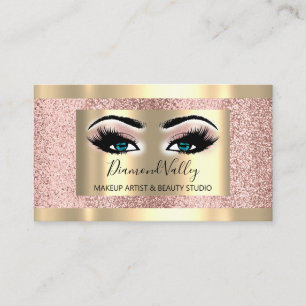 Tarjeta De Visita Maquillaje Profesional Lash Gold Fraude Ojos Azule