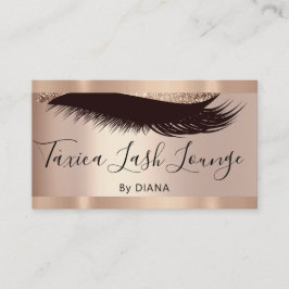 Tarjeta De Visita Maquillaje profesional Rosa de Eyelash Purpurina Q