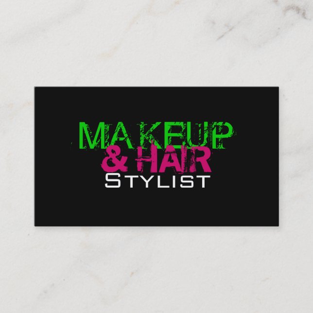 TARJETA DE VISITA MAQUILLAJE Y ESTILISTA (Anverso)