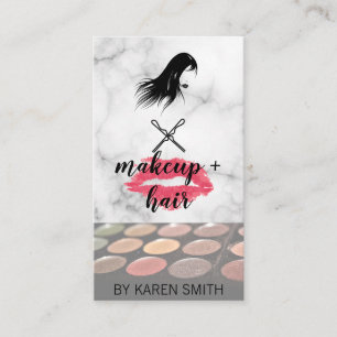 Tarjeta De Visita Maquillaje y pelo Beautician Estilista