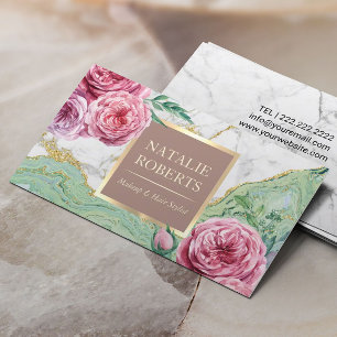 Tarjeta De Visita Máquina Artista Salón de Cabello Moda Ácido de Már