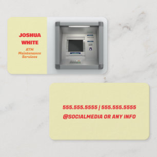 Tarjeta De Visita Máquina ATM