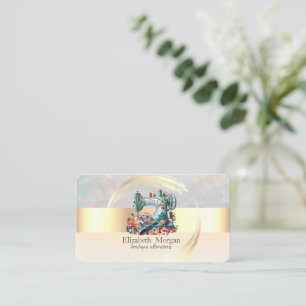 Tarjeta De Visita Máquina de coser Alternativas Opal Holográfica