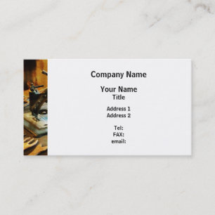 Tarjeta De Visita Máquina de coser anticuada