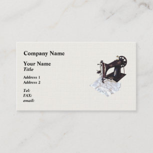Tarjeta De Visita Máquina de coser antigua circa 1900