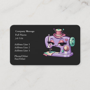 Tarjeta De Visita Máquina de coser moderna elegante profesional