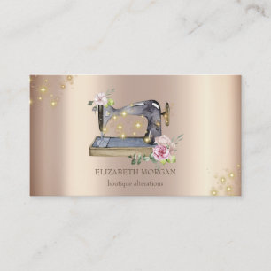 Tarjeta De Visita Máquina de coser moderna elegante y fresca con des