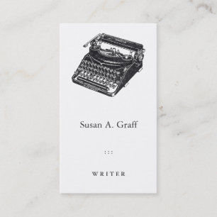 Tarjeta De Visita Máquina de escribir ruidosa