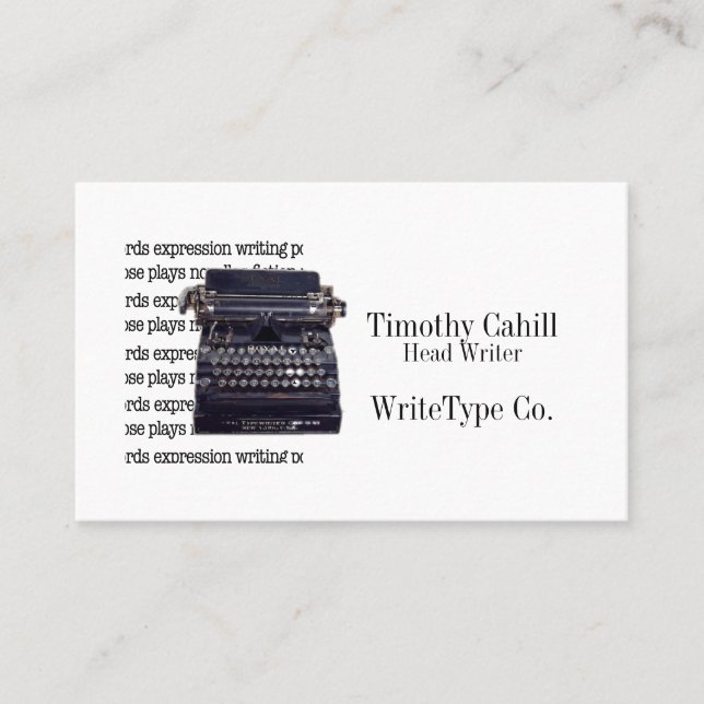 Tarjeta De Visita Máquina de vintage (Anverso)