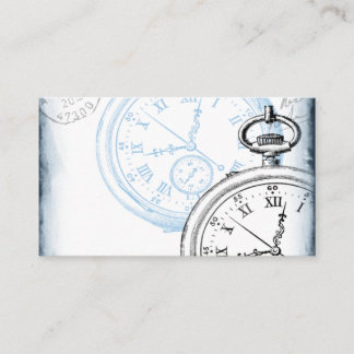 Tarjeta De Visita Máquina horaria de reloj de reloj de bolsillo anti