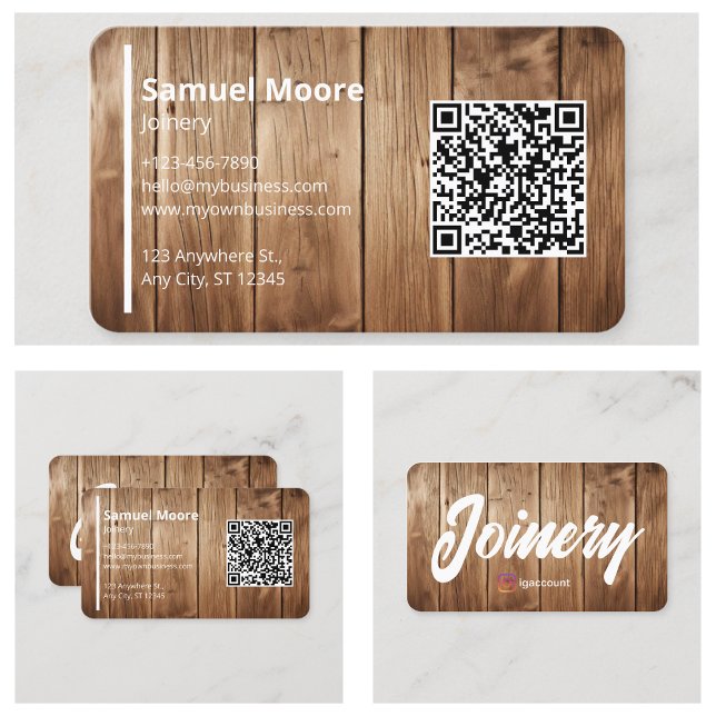 Tarjeta De Visita Máquina Premium (Premium Joinery Business Card
)