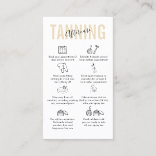 Tarjeta De Visita Maquinaria de Maquillaje Spray Tan Pintando Despué