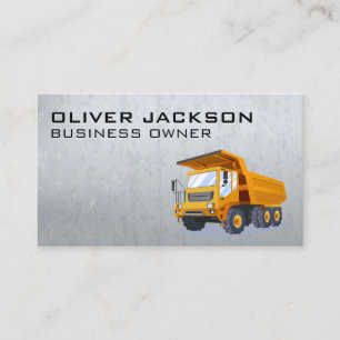 Tarjeta De Visita Maquinaria pesada de construcción   Generadores