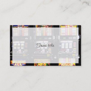 Tarjeta De Visita Máquinas Dream - Máquinas Tragamonedas Lucky