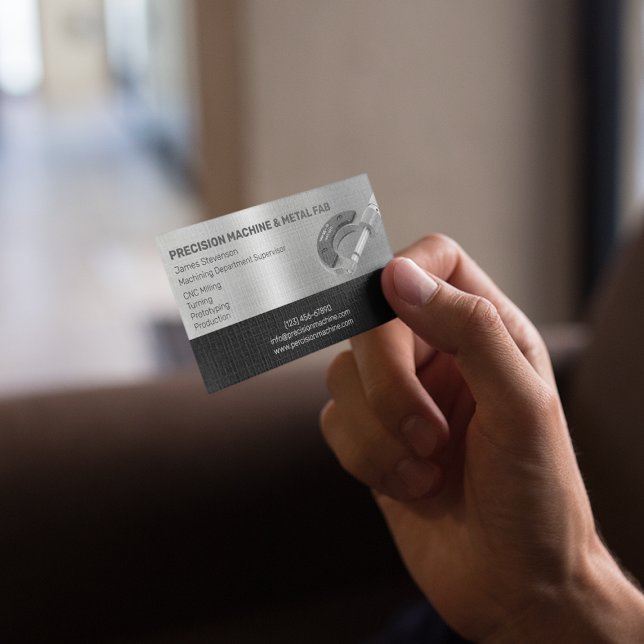 Tarjeta De Visita Máquinas y paños Metalizado (Subido por el creador)