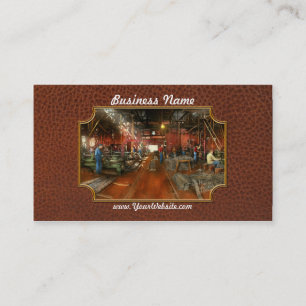 Tarjeta De Visita Maquinista - Produciendo piezas 1905