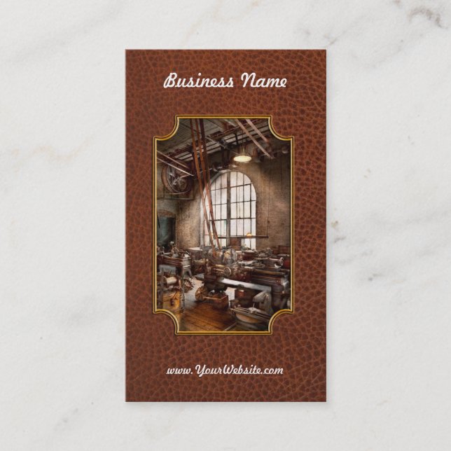 Tarjeta De Visita Maquinista - tengo gusto de las herramientas (Anverso)