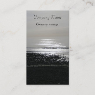 Tarjeta De Visita mar, blanco y negro