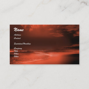 Tarjeta De Visita Mar Rojo