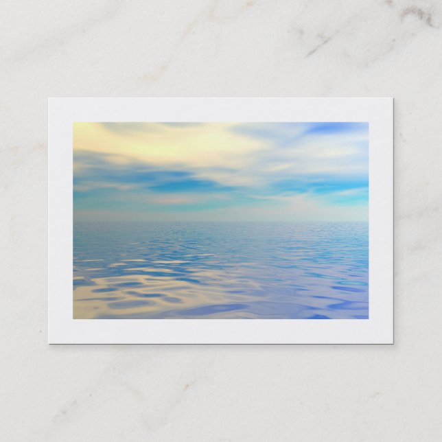 Tarjeta De Visita Mar tropical (bordeado) (Anverso)