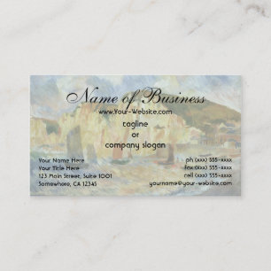Tarjeta De Visita Mar y Acantilados de Pierre Auguste Renoir