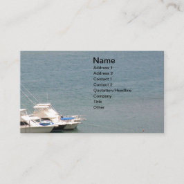 Tarjeta De Visita Mar y barcos